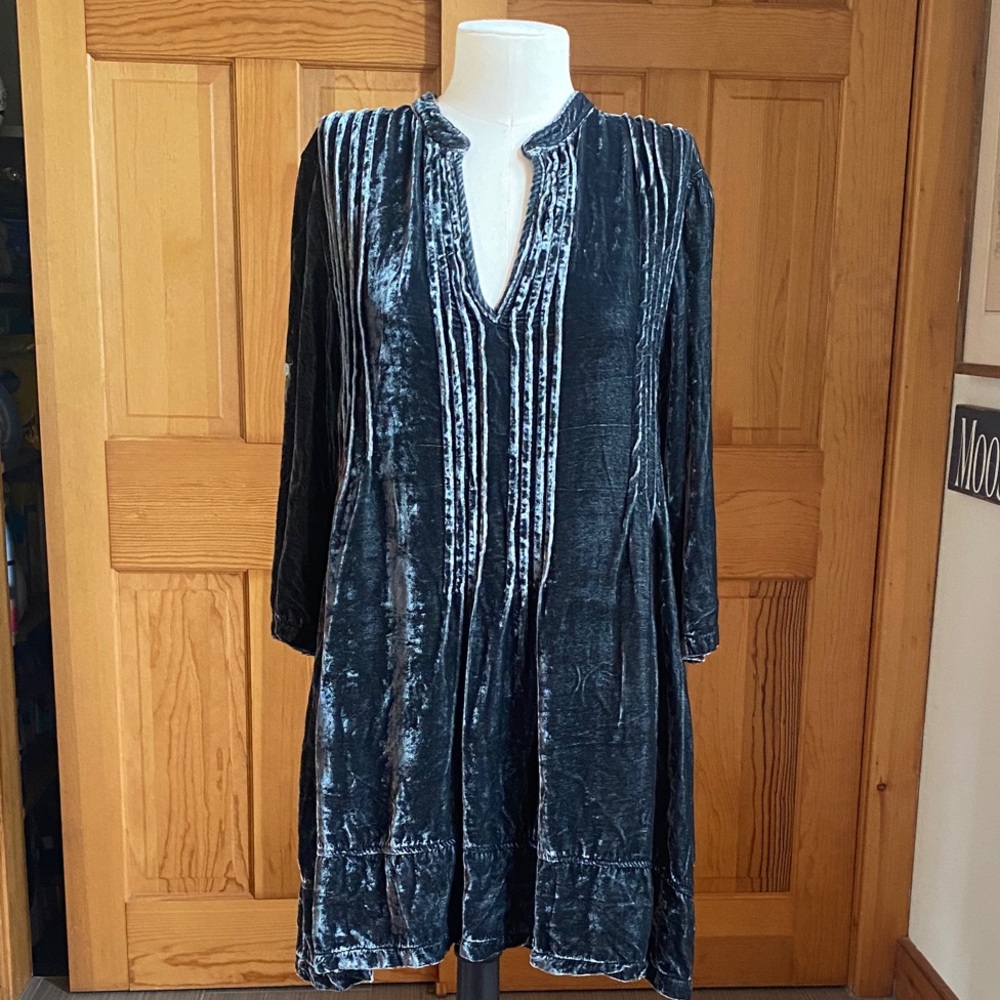 CP Shades Dark Green Velvet Tunic